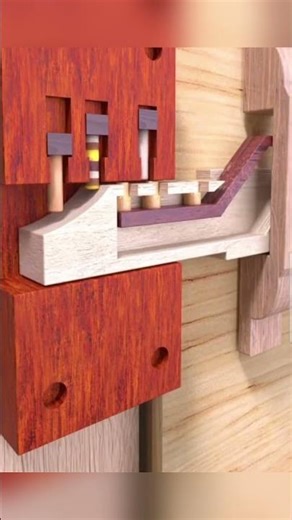 How a Pin Tumbler Lock Works #woodworking #mechanicalengineering