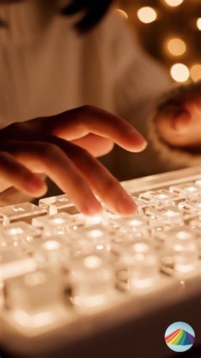 AI Glass Keyboard Typing • Ultra Crisp ASMR Taps