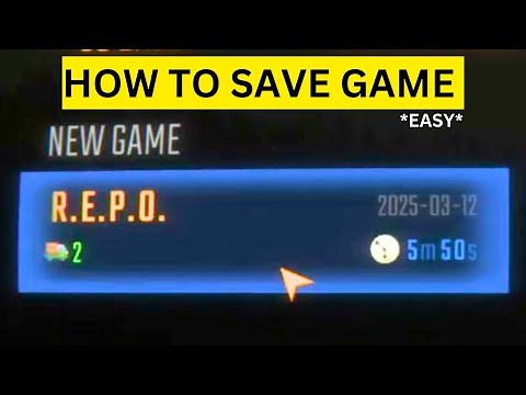 How To Save Game in REPO(EASY)