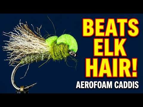Conquer Caddis Hatches: Tie the Deadly AeroFoam Olive Caddis – Faster Than Elk Hair, Unstoppable!