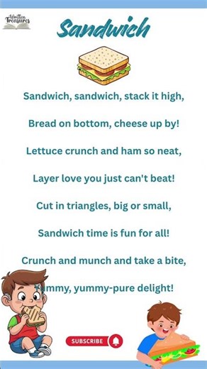 Sandwich | Poem in English | English poems | #writtentreasures #english #shorts