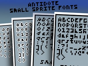 Small Pixel Font Sprite Font x4 by Antidote Studios