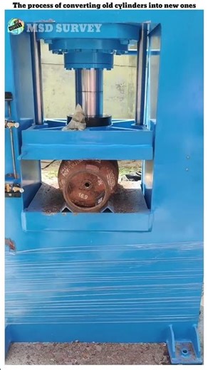 The process of converting old cylinders into new ones//MSD survey #shorts