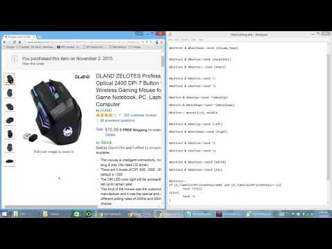 Using AutoHotKey to utilize Gaming Mouse Buttons