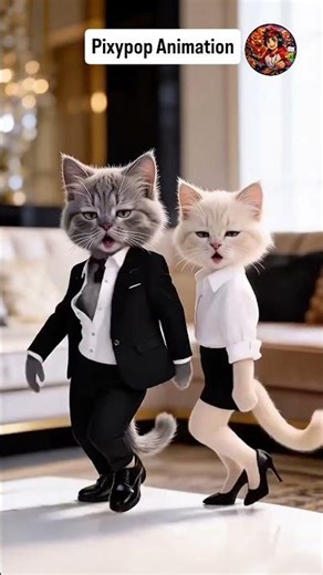 🐱💃 This Cat Couple Just Stole My Heart ❤️ #funny #viral #cute #love #cat #trendingshorts