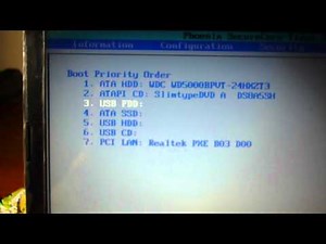 configurar secuencia de booteo o arranque