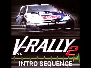 V RALLY 2 Introduction on Playstation 1 | PS1 Intro