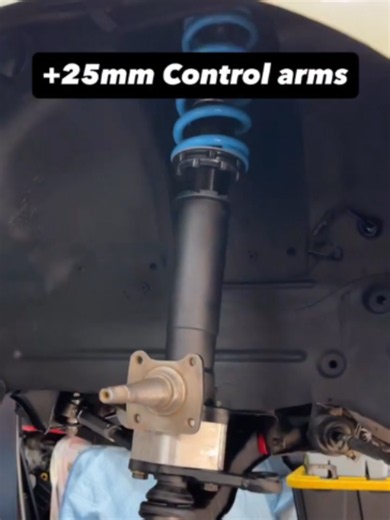 Let’s take a closer look with T6 #coilovers and 25mm #controlarms! 👀 Big thanks to@kelvinarreola #maxpeedingrods #Toyota #corolla #carparts