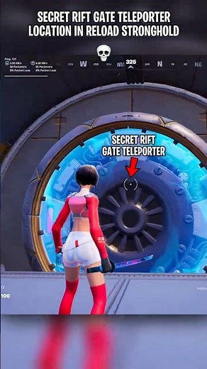SECRET RIFT GATE TELEPORTER LOCATION in Fortnite Reload Stronghold 💀 #fortnite #fortniteclips