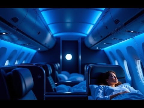 Business Class Flight Ambience ✈️ Relax, Sleep | Black Screen [NO ADS | 🎧] | Tangerine Dreams