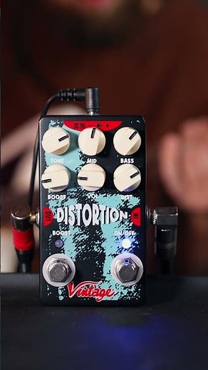 Vintage Distortion Guitar Effects Pedal