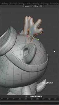 3d Deer Cartoon Modeling #blender #blender3d