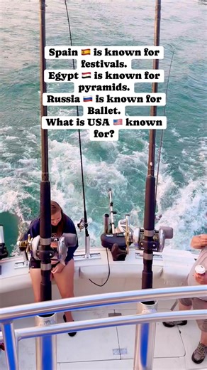 Spain 🇪🇸 is known for festivals. Egypt 🇪🇬 is known for pyramids. Russia 🇷🇺 is known for Ballet. What is USA 🇺🇸 known for? #travel #toronto #tourism #destination #lakelife | Destination and More
