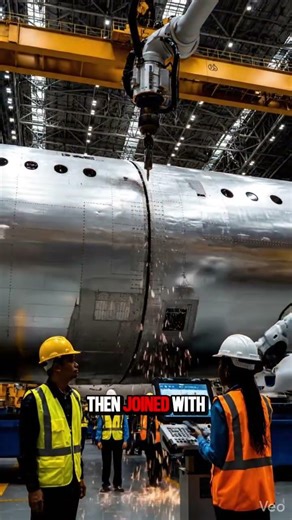 Airplane fuselage sections being assembled in massive factory - The Pilot Log