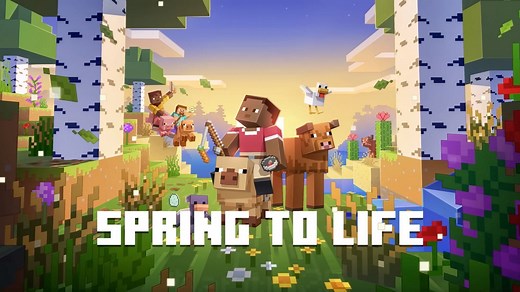 Minecraft releases new trailer in celebration of Spring to Life game drop update