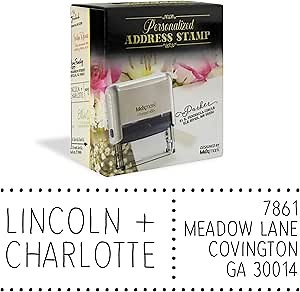 Return Address Stamp - Self Inking Rubber Address Stamp - Customize Online - Style RA209 - Choose from 15 Ink Colors