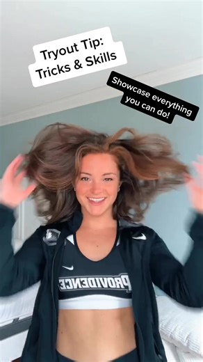 Tryout tip: Be sure to showcase any skills or tricks that you have! #friars #providencecollege #danceteam #fyp