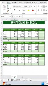 Sumatorias en excel #exceltips #Excel #ordenador #smartphone #android #PowerPoint #tutorial #tecnologia #movil #apps | Raymon