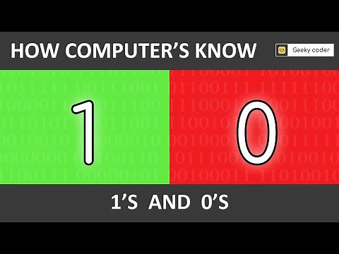 Why Computer Understands Only 0's and 1's | Binary Code | By GeekyCoder