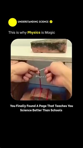 🧪 on Instagram: "Physics in Action: The Rubber Band & Brick Balance A rubber band and stacked bricks may seem simple, but they create a powerful demonstration of mechanical equilibrium. Here’s how: Tension in the band applies inward force. Gravity pulls bricks downward, creating friction against each other. Friction prevents slipping, locking the stack in place. This balance of forces—tension, gravity, friction—shows how physics builds stability out of seeming instability. #physics #science #ex