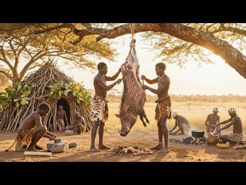 Thrilling Wild Boar Survival Hunt In Africa | Hadzabe Tribe Hunting