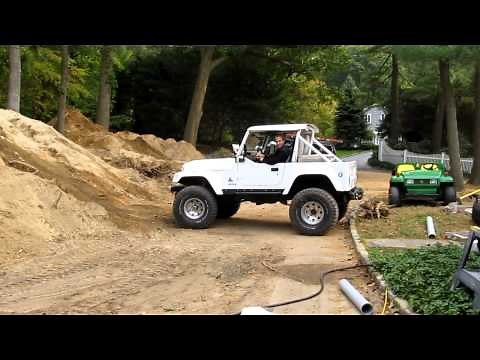 Jeep CJ7 Cummins diesel 4BT hill