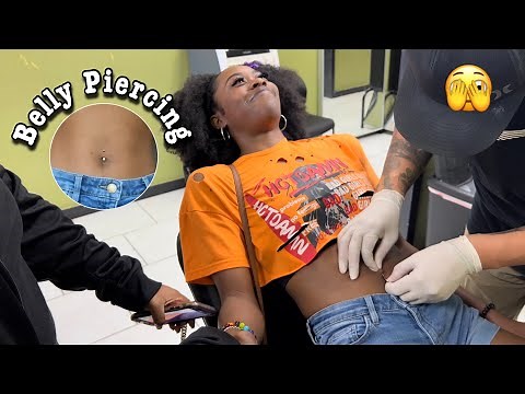 GETTING MY BELLY BUTTON PIERCED | pain rating, aftercare, experience
