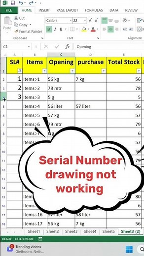 "Fix Serial Number Dragging & Fill Series Deactivated Issue in Excel!