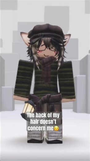 We just ignore the backside of my Roblox characters!