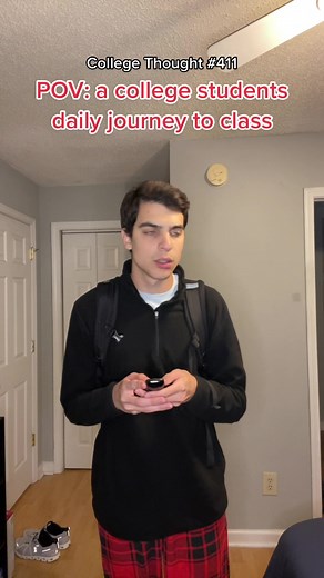 I just put my AirPods in and look at my phone #college #collegelife