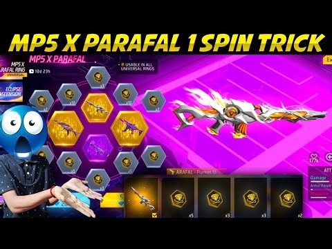 Mp5 X Parafal Ring Event Free Fire Spin | New Mp5 X Parafal Spin | Free Fire New Event |Ff New Event