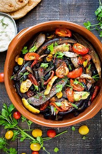 Meltingly Tender Moroccan Eggplant