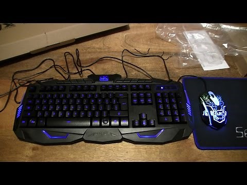 MFTEK Gaming Keyboard and Mouse Combo Set