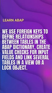 What is foreign key relationship in SAP ABAP? How to create foreign key? #abap #sapabap
