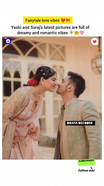 Fairytale love vibes❤️🎀 #yashitank #surajpalsingh #couple #viralshort