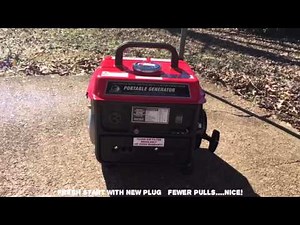 DIY Harbor Freight generator spark plug change