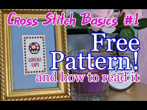 SonovaStitchToob Episode 1: reading a counted cross stitch pattern (FREE PATTERN)