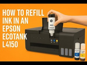 How to Refill Ink in an Epson EcoTank L4150