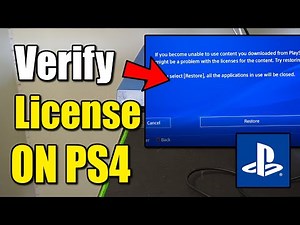 How To Fix PS4 Error License Cannot Be Verified & Restore (Best Method)
