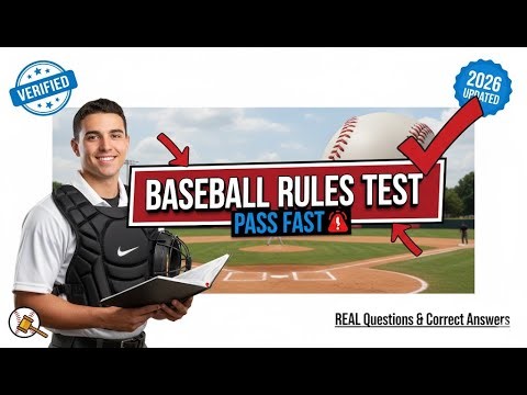 NFHS Baseball Rules Test 2026 ⚾ REAL Questions & Correct Answers ✅ Already Passed | PASS FAST 🚨