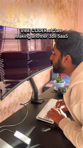 2.3K views · 99 reactions | Working hard and vibe coding at 2AM! Vibe coders be like! #Tech #creative #vibecode #sofwareengineer #webdev | Bishwas Bhandari | Facebook