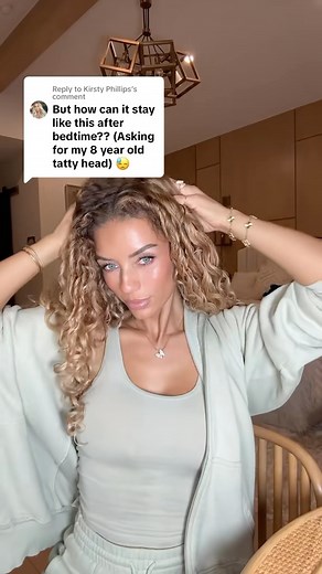 JENA on Instagram: "Loose high bun, claw clip, bonnet! Although this doesn’t always guarantee, my curls will be perfect the next day, this is personally what I do and works the best for me! I do not refresh I simply pray for the best😂 Curly hair Probs!"