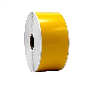 2" Vinyl Label Rolls, 150 ft Long (Yellow)