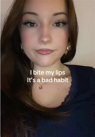 Really bad habit tbh #bitinglip #badhabit #fypシ゚viral🖤tiktok #trend