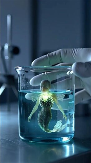 Healing mermaid🧜🏻‍♀️ #experiment #ai #mermaid #science #chemistry #satisfying