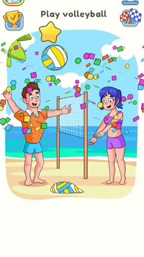 play volleyball delit #dop5 gaming #tarndeng short video #doplevel2 #gaming