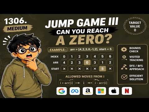 Jump Game III | LeetCode 1306 | Graph