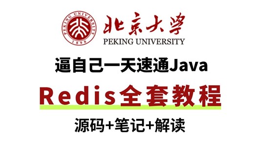 【2025最新】Java-全新Reids全套教程_最受欢迎的NoSQL数据库（Redis/redis入门/Web服务器/NoSQL