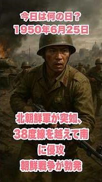 今日は何の日？ 1950年6月25日 北朝鮮軍が突如、38度線を越えて南に侵攻 朝鮮戦争が勃発 #歴史 #戦史 #history