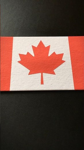 CANADA 🇨🇦 Flag Drawing #northamerica #flagsdrawing #posca